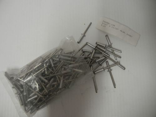 100 ALUMINUM  RIVETS 3/16&#034; x 11/16&#034; alum. post