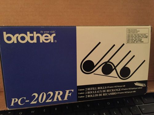 Brother PC202RF Thermal Transfer Refill Rolls, Black, 2/Pack GENUINE