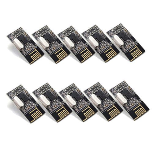 10 Pcs NRF24L01 + 2.4GHz RF Antenna Wireless Transceiver Module For Arduino