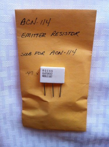 EMITTER RESISTOR .47 OHM 5 WATT LOT OF 3 RGC55