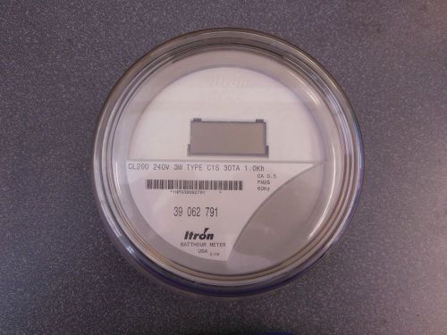 ITRON - WATTHOUR METER (KWH) C1SR - CENTRON - 240 VOLTS, FM2S, 200 AMPS, 4 LUGS