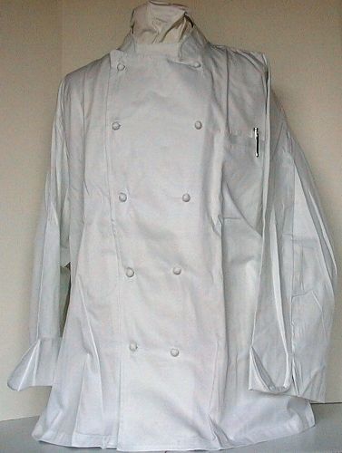 UniVogue Grand Master Chef Coat Egyptian Cotton L/S White Style H1494R Size 48