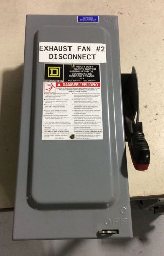 Square D H361 30amp 600Vac Fusible Disconnect