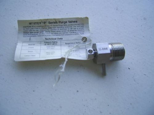 NEW Whitey SS-BVM8 Bleed Purge Valve 1/2&#034; npt