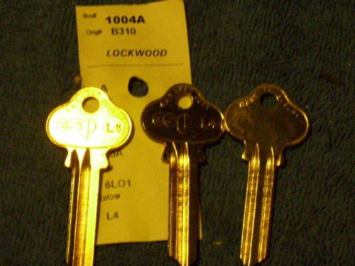 KEY BLANKS FOR VINTAGE LOCKWOOD LOCKS, ILCO #1004A / B310