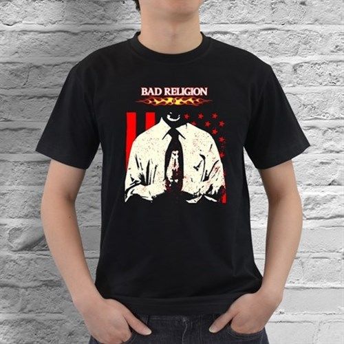 New Bad Religion American Punk Rock  Band Mens Black T-Shirt Size S, M, L - 3XL