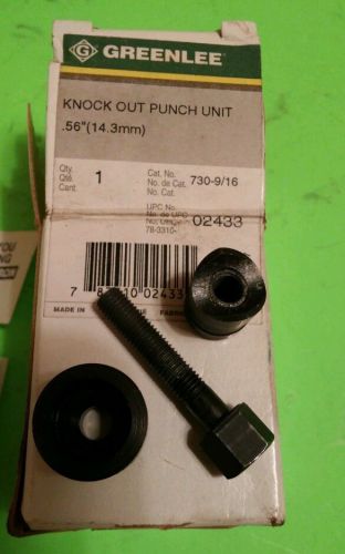 Greenlee #730 Knockout Punch Set 9/16&#034; round