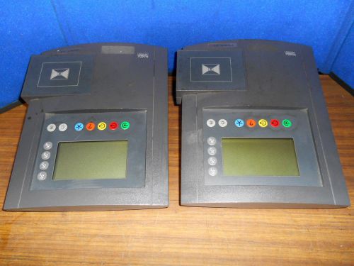 LOT OF 2: KABA BENZING B-NET 93 40 LAN NETWORK TIME CLOCKs (missing key)