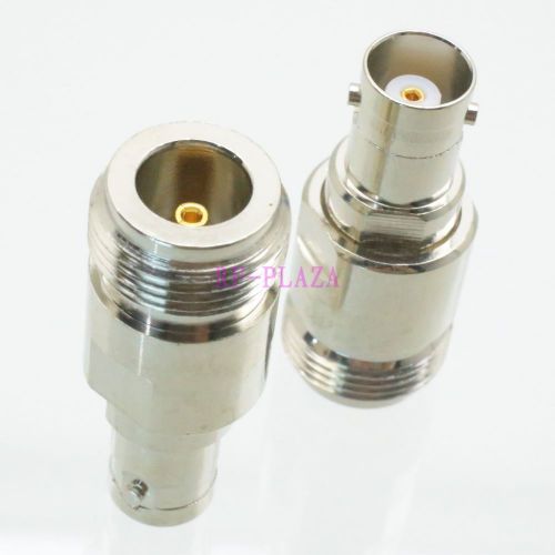 Adapter N female jack to BNC female jack straight RF COAXIAL