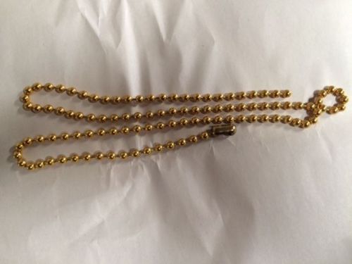 36&#034; Ball  Chain Brass # 13 , Bag of 20 chains