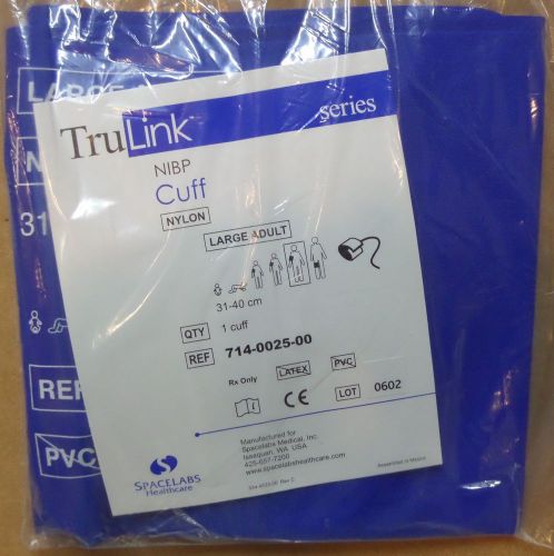 SPACELABS Tru-Link Nylon NIBP Cuff Large Adult 714-0025-00