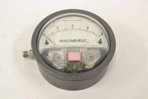 DWYER 2008 MAGNEHELIC PRESSURE 0-8IN-H2O WATER 4IN DIAL 1/4 IN NPT GAUGE B320616