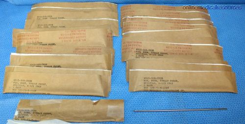 Steinman Bone Pins 6-1/2&#034; 3mm O.D. Trocar Point Fits Jacobs Chuck (32) Each NOS