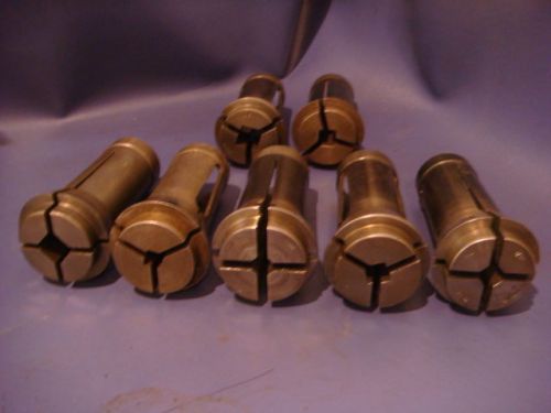 #22 SQUARE COLLET SET, 7 PCS TOTAL. 1/2&#034;, 7/16&#034;, 5/16&#034;, 7/32&#034;, 9/32&#034;, 3/8&#034;, 1/4&#034;