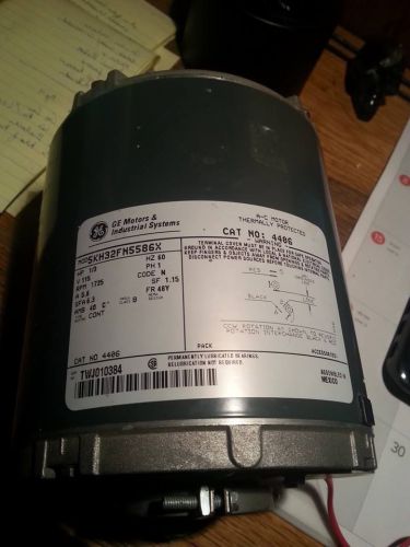 GE Motors 5KH32FN5586X AC Motor HP 1/3 115V 1725RPM