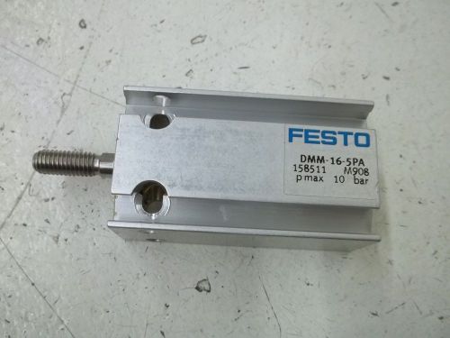 FESTO DMM-16-5-PA PNEUMATIC CYLINDER *USED*