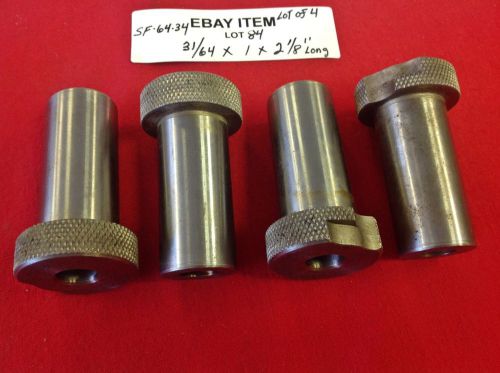 ACME SF-64-34 Slip-Fixed Renewable Drill Bushings 31/64 x 1 x 2-1/8&#034; Lot of 4