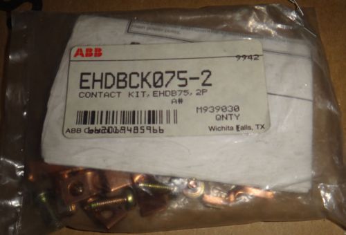 ABB Contact Kit, EHDB75, 2P EHDBCK075-2 EHDB075, 2P, M939030 NEW