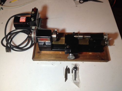 Nice working sherline 4000 mini lathe, live center, 3 jaw chuck, cutoff tool for sale