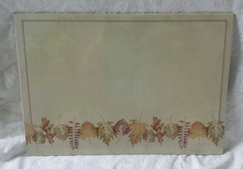 Vintage 1981 Desk Pad Autumn imprints 14&#034; by 20&#034;