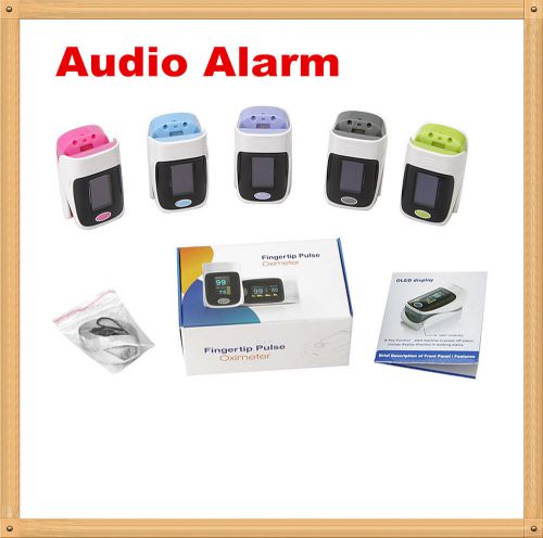 Audio Alarm*OLED Fingertip oxymeter spo2,PR monitor Blood Oxygen Pulse oximeter