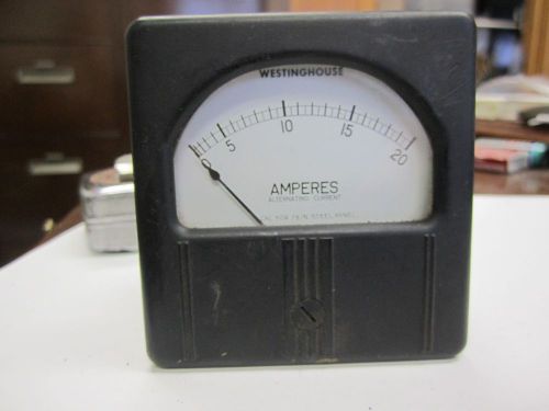 Westinghouse Alternating Current Amperes Gauge TULIP NEEDLE TYPE RA-35