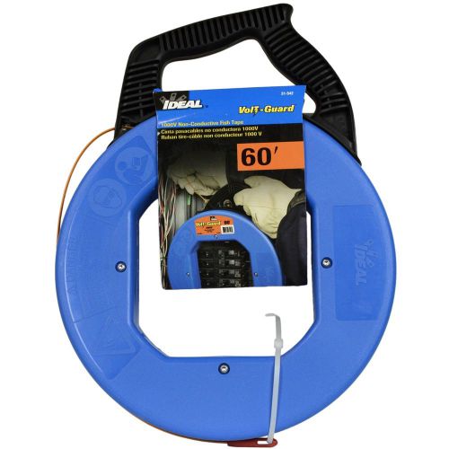 Ideal 31-542 3/16in x 60ft Volt Guard Fish Tape Fiberglass New Cable Pulling