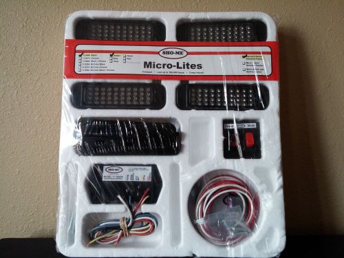 ABLE-2, SHO-ME MICRO-LITE LED 4-LIGHT KIT, AMBER, BLACK, NEW IN BOX