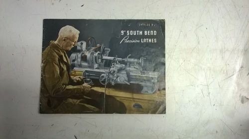 9&#034; South Bend Precision Lathes Catalg 9-J Sales Brochure Booklet Pamphlet