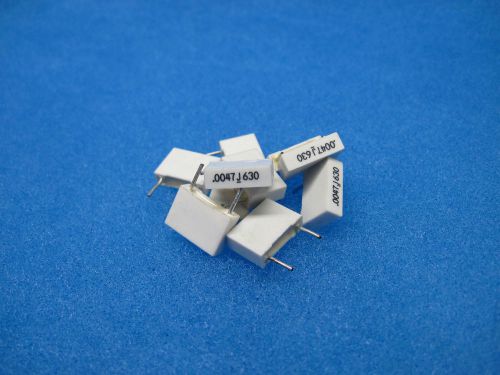 (10) Radial Metal Film Capacitors: 0.0047 uF (4700 pF) 5% 630V (Tube Amps, etc)