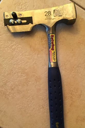 ESTWING E3-CA Shingler&#039;s HAMMER Hatchet MILLED Head STEEL Cushion GRIP