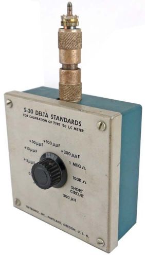 Tektronix S-30 Delta Standards -3uuF~300uH Type 130 L-C Meter Calibration Unit