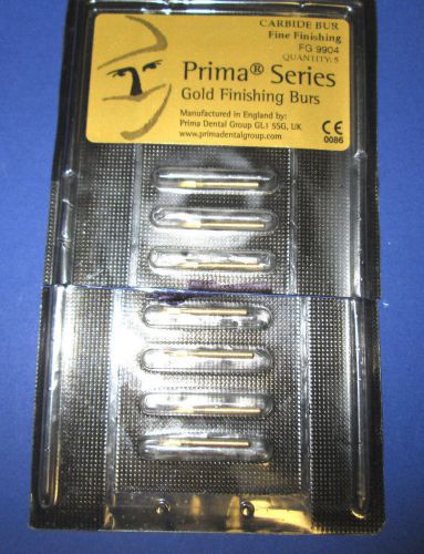 #9904 Needle FG GOLD Fine Finishing Burs COUNT 7 PRIMA SERIES CARBIDE