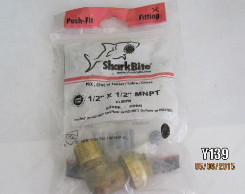 Shark Bite U280LFA Cash Acme Push Fit Fittings Elbow 1/2 X 1/2 MNPT Lead Free-
							
							show original title