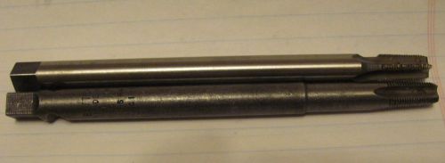 TWO USED PIPE TAPS 1/8-27 NPT EXTRA LONG PULLEY 6&#034; LONG BUTTERFIELD AND R&amp;N