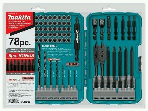 Makita 78pc contractor grade bit set t-01769 new for sale