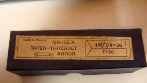 Taper Threadet Arbor 1m 7/8-20 t-60