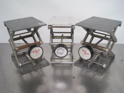 R116519 Lot (3) GGA / Baxter LabJacks Laboratory Jack Support