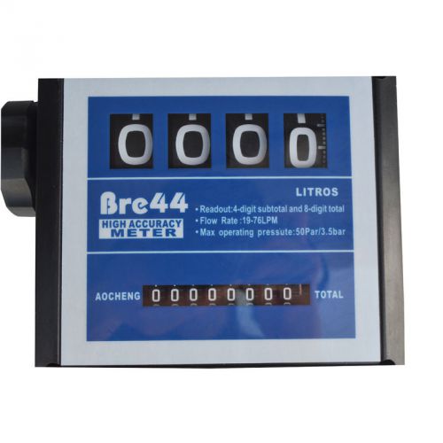 4 digital Diesel Fuel Oil Flow Meter Counter High Accuracy 1% 1Inch Professional