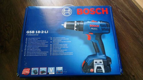 New bosch cordless drill 18v 45nm,gsb18-2-li with 2x1.3ah batts for sale