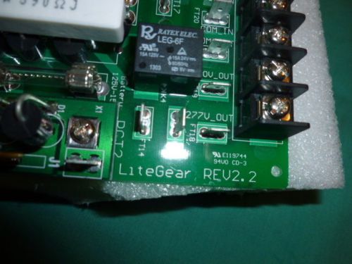 Pcb, litegear dual-lite lg1s/lg2s compact central lighting inverter emerg lite for sale