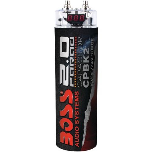 Boss Audio CPBK2 Capacitor 2 Farad - Black