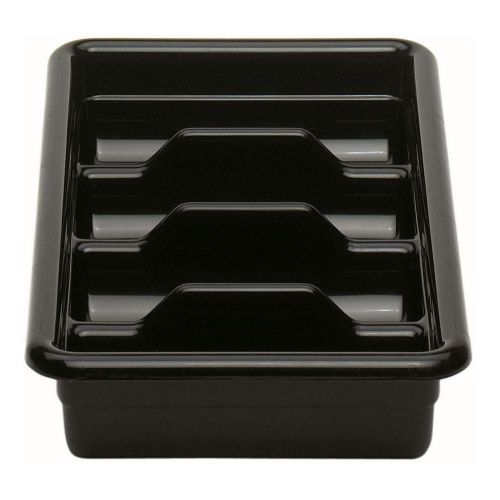 CAMBRO CAMBOX® 4 COMPARTMENT CUTLERY BOX - BLACK - 1120CBP110