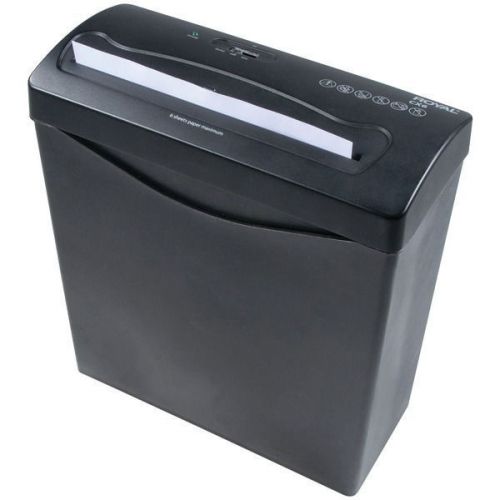 Royal 29183G-BK CX6 Crosscut 6-Sheet Shredder w/Waste Basket