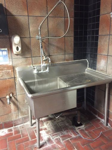 Bakery/Restaurant Stainless Steel One Bowl Sink...