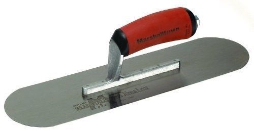 MARSHALLTOWN SP14SD 13113 14X4&#034; High Carbon Steel Pool Trowel w/Curved DuraSoft