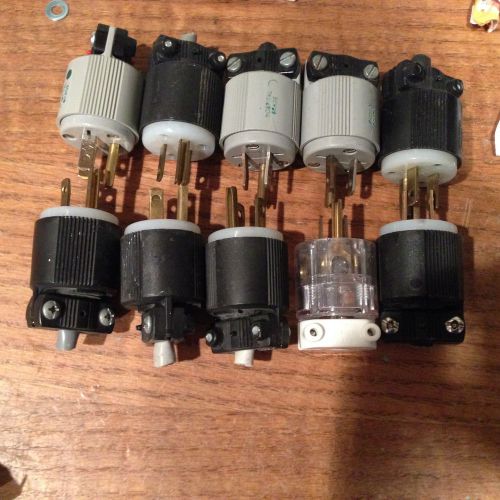 Lot of (10) hospital grade 15 Amp power plugs