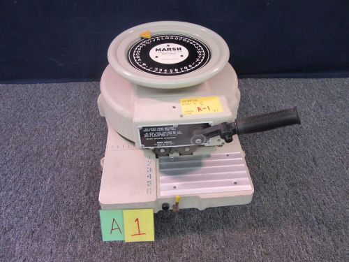 MARSH MODEL H 1/2&#034; CUT CUTTING STENCIL MACHINE 6 LINE MILITARY SURPLUS USED