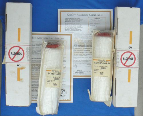 Two sartorius sartofluor ga filter cartridge 5182107t1ga 10 inch double open end for sale