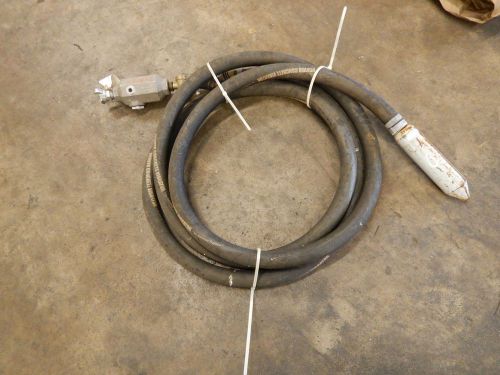 Denver Pneumatic air Concrete Vibrator 20&#039; Whip 2 3/4&#034; diameter x 9 1/2&#034; Head